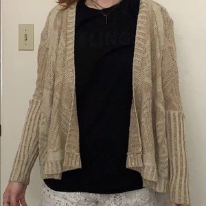 Beige Harlan style cardigan